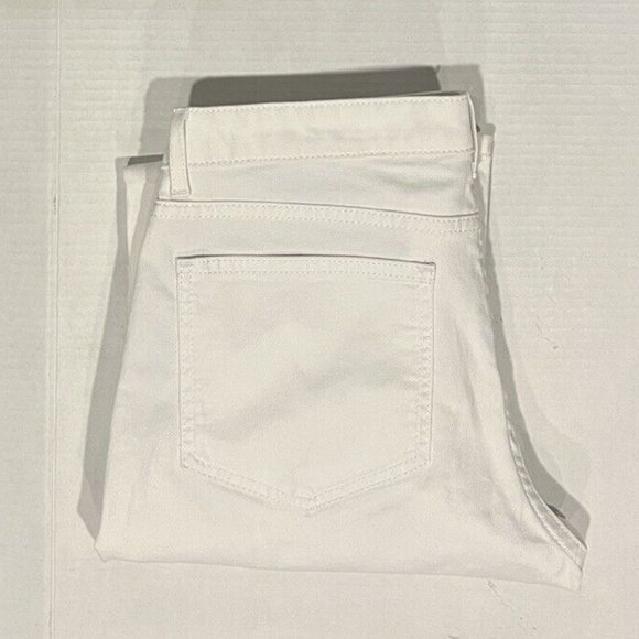 Boden Women's 12 Cotton Mid-Rise The‎ Soho Skinny Solid White Denim Ankle Jeans - Picture 1 of 5